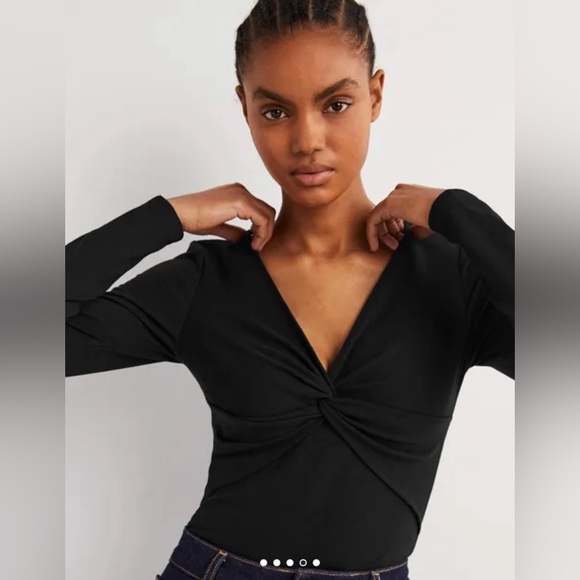 Boden Ponte Twist Front Jersey Top | US 8 - Picture 4 of 6